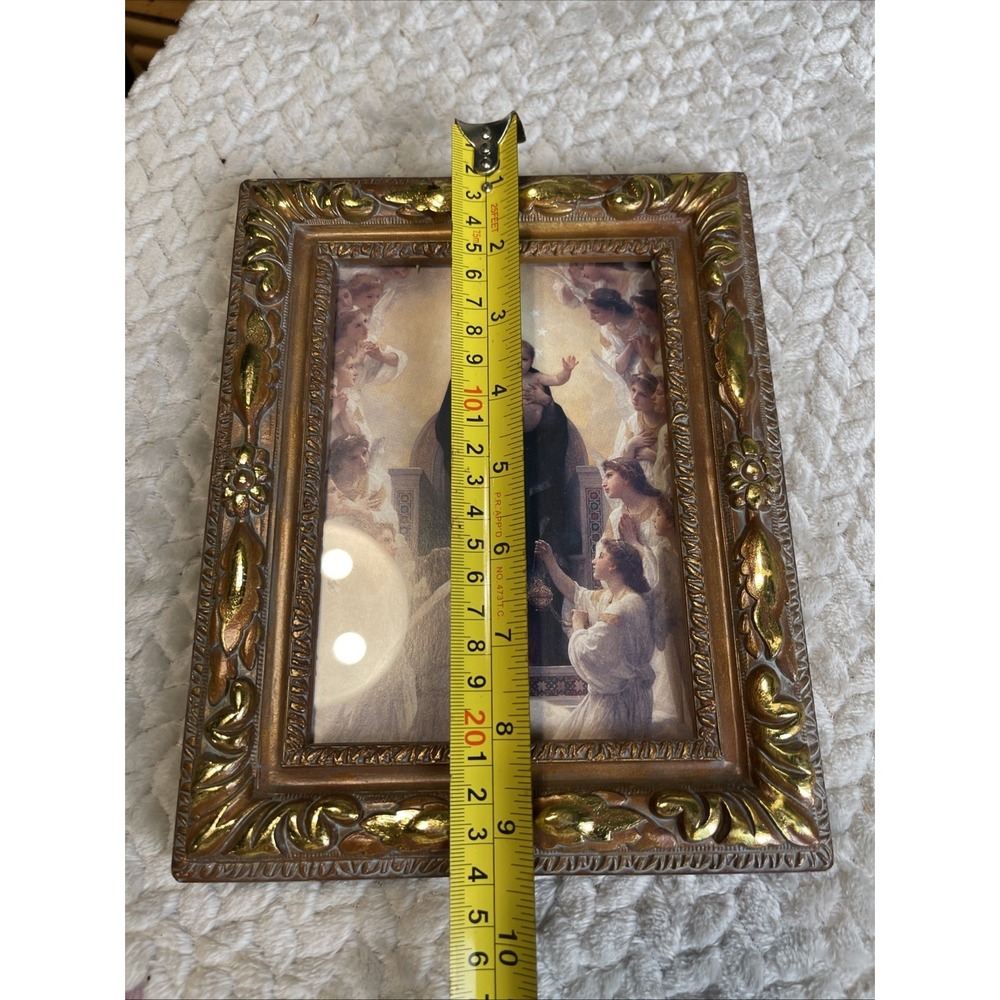 NUNS CONVENT FRAMED REGINA ANGELORUM QUEEN OF THE ANGELS 9 1/4" x  7 1/2" - Picture 10 of 11